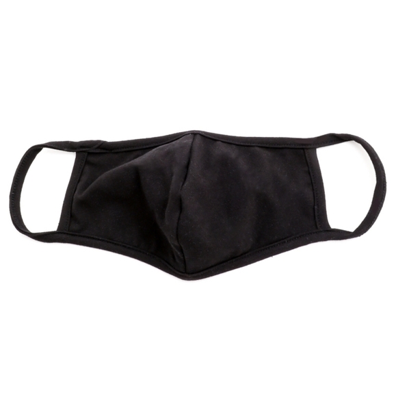 RESTOCKED  Black Cotton Face Mask 4/$16 - Picture 2 of 2